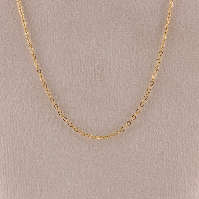 304 Stainless Steel Cable Chain Necklace, 22” with Lobster Claw Clasps, Gold Color, Pack of 50