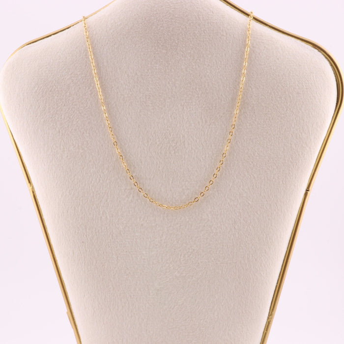 304 Stainless Steel Cable Chain Necklace, 22” with Lobster Claw Clasps, Gold Color, Pack of 50