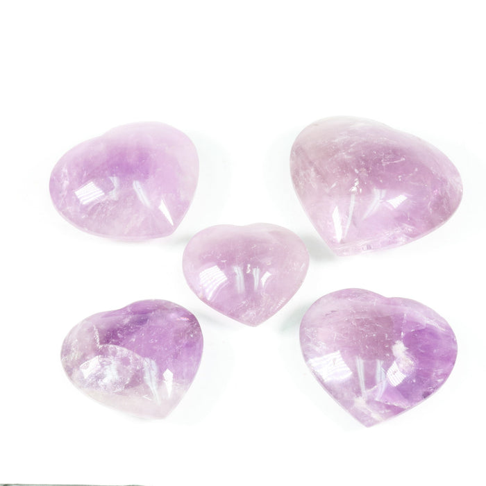 Amethyst Heart Shaped, ~2.5" Inch, 100-200 gr, 1 Piece #004