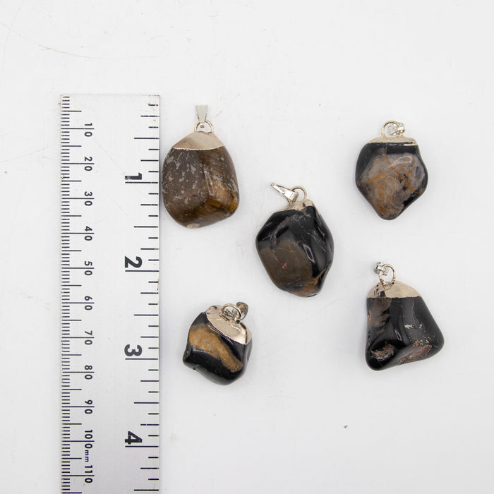 Argentinian Onyx Mixed Shape Pendants, 5 Pieces in a Pack