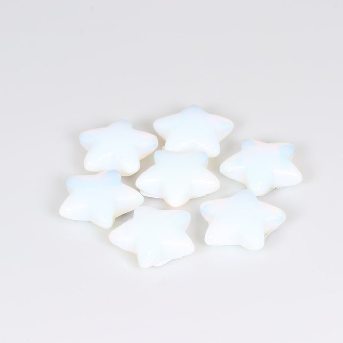 Opalite Stars, 30mm, 10 Pieces in a Pack, #002