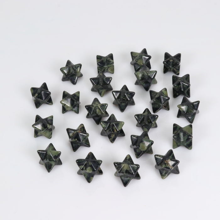 Kambaba Jasper Merkaba Stars, 20mm, 10 Pieces in a Pack, #007