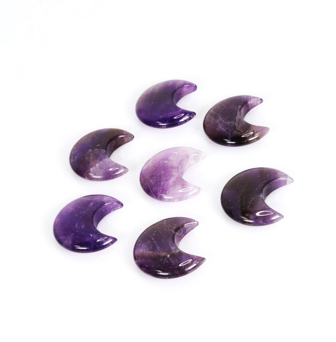 Amethyst Moons, 30mm, 10 Pieces in a Pack, #011