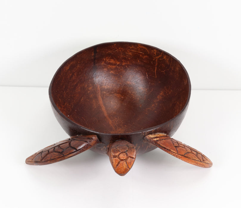 Turtle Shaped Wood Bowl, 6" Inch, Small Size