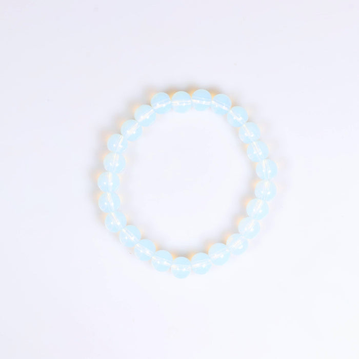 Opalite, Metal Free Bracelet, 8mm, 5 Pieces in a Pack