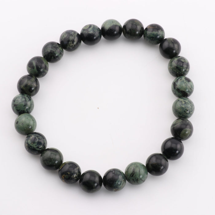 Jasper (Kambaba), Metal Free Bracelet, 8mm, 5 Pieces in a Pack