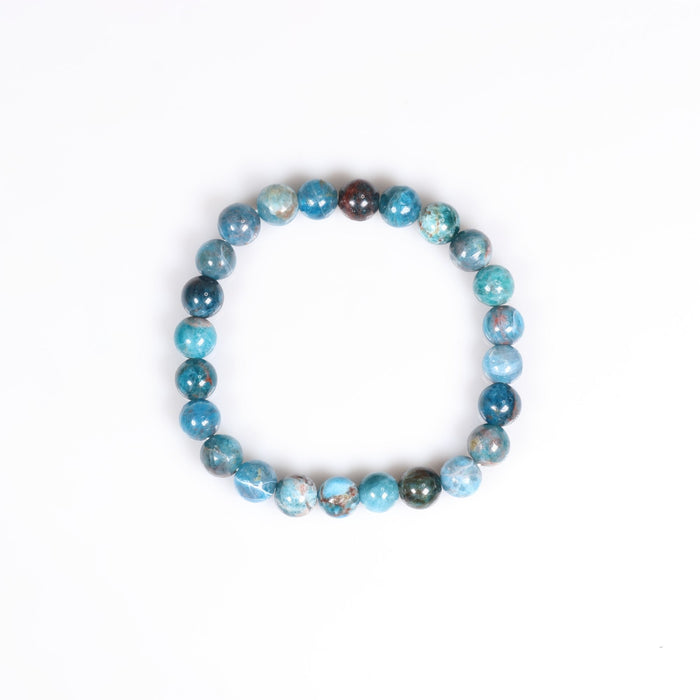 Apatite, Metal Free Bracelet, 8mm, 1 Piece in a Pack