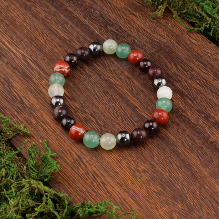 Aries Zodiac - Natural Gemstone Bracelets, 10 Pieces in a Pack