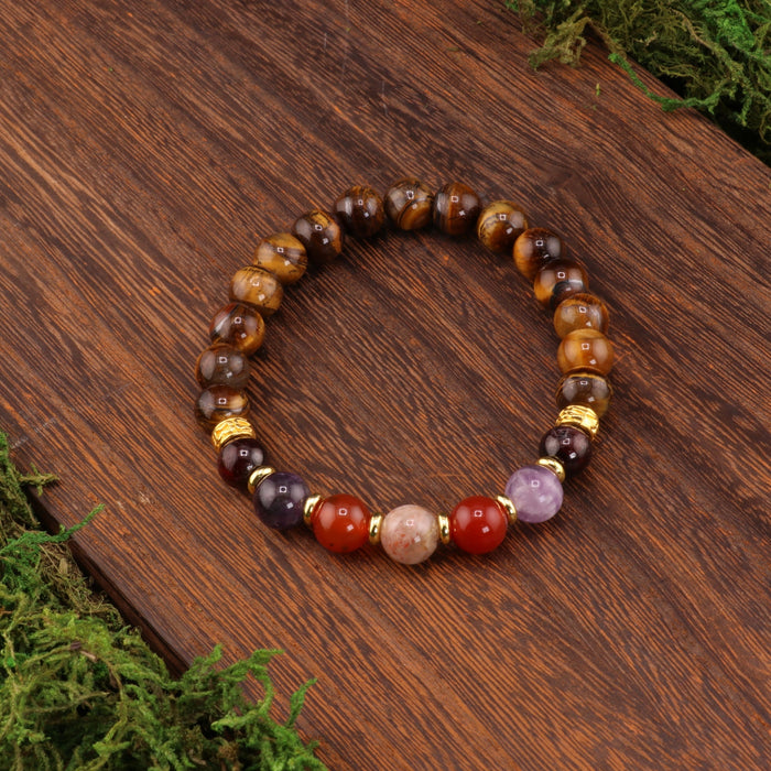 Leo Zodiac - Natural Gemstone Bracelets, 10 Pieces in a Pack