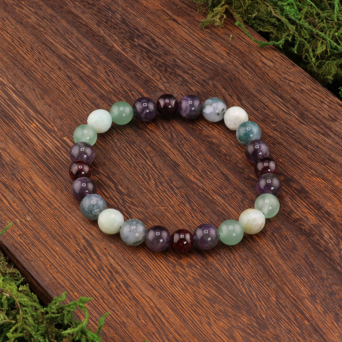 Virgo Zodiac - Natural Gemstone Bracelets, 10 Pieces in a Pack