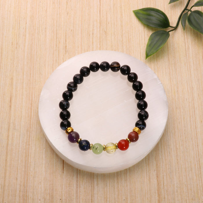 Gay - LGBTQ Natural Gemstone Bracelets, 10 Pieces in a Pack