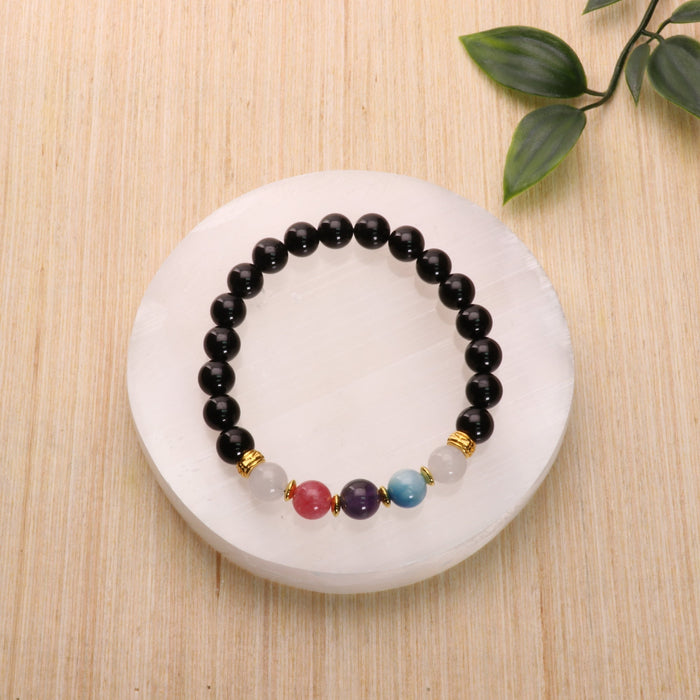 Bisexual - LGBTQ Natural Gemstone Bracelets, 10 Pieces in a Pack