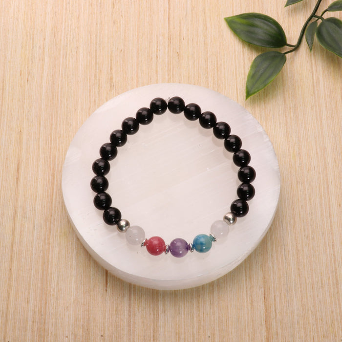 Bisexual - LGBTQ Natural Gemstone Bracelets, 10 Pieces in a Pack