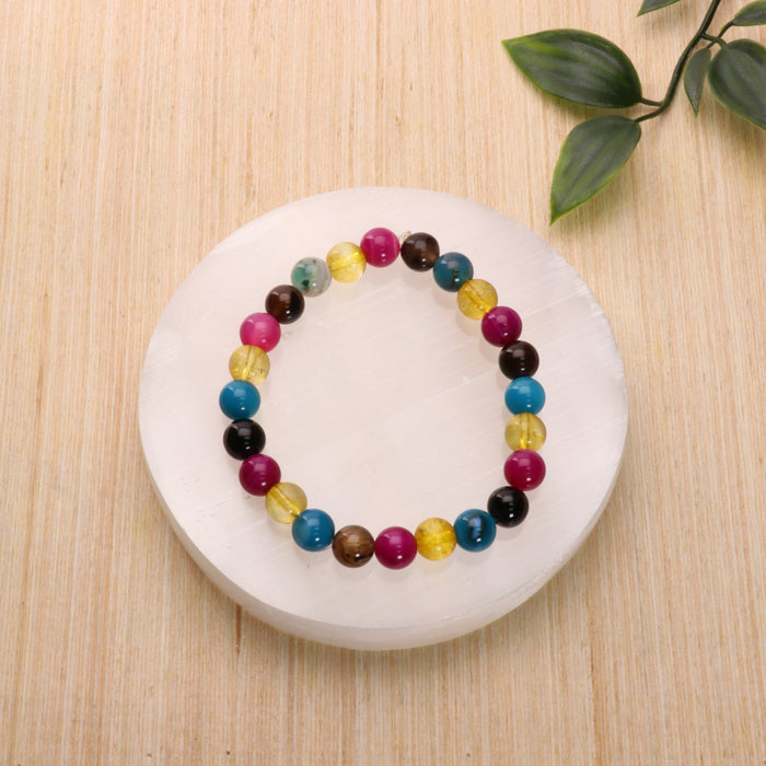 Pansexual - LGBTQ Natural Gemstone Bracelets, 10 Pieces in a Pack