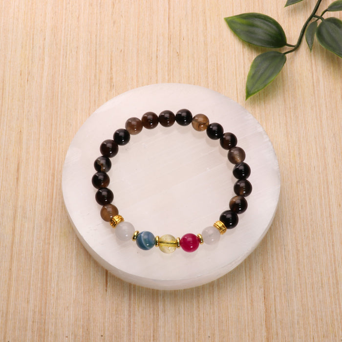 Pansexual - LGBTQ Natural Gemstone Bracelets, 10 Pieces in a Pack