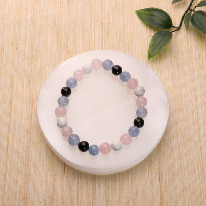 Transgender - LGBTQ Natural Gemstone Bracelets, 10 Pieces in a Pack