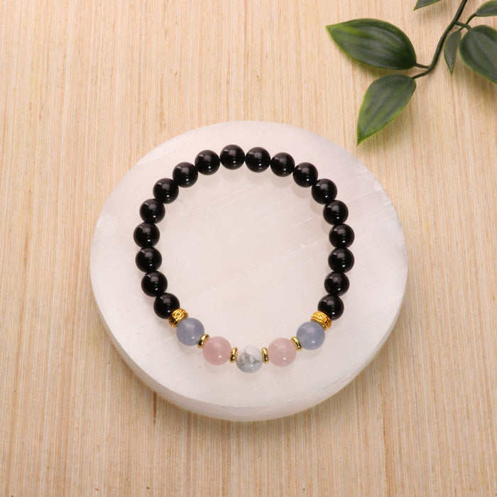 Transgender - LGBTQ Natural Gemstone Bracelets, 10 Pieces in a Pack