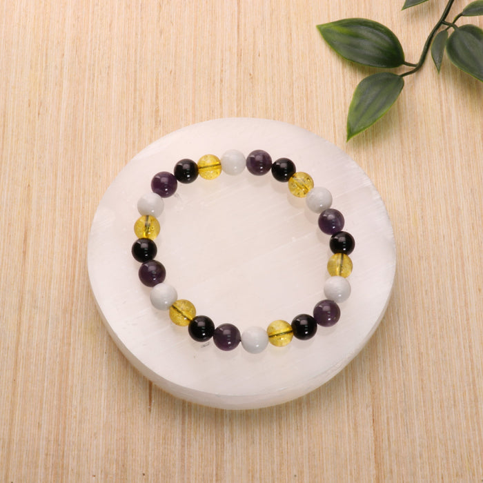 Non-Binary - LGBTQ Natural Gemstone Bracelets, 10 Pieces in a Pack