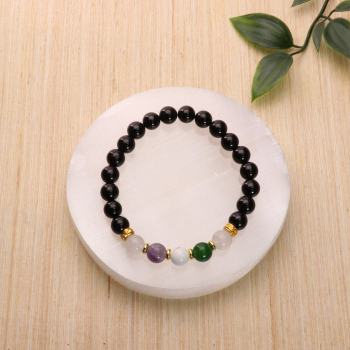 Gender Queer - LGBTQ Natural Gemstone Bracelets, 10 Pieces in a Pack