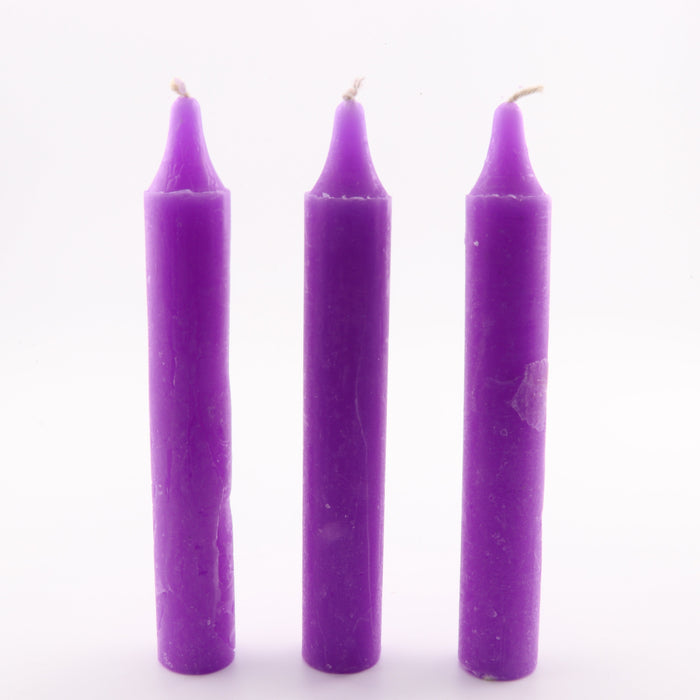 Chime Candle, Purple Color, 4", 20 Pieces in a Pack