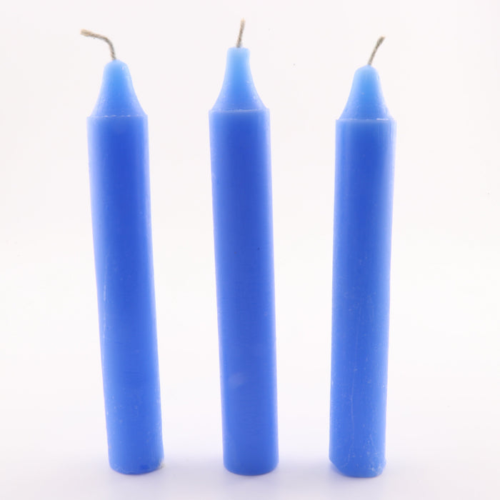 Chime Candle, Sea Blue Color, 4", 20 Pieces in a Pack