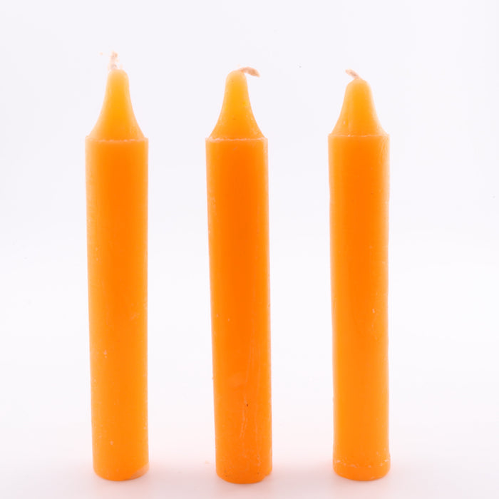 Chime Candle, Orange Color, 4", 20 Pieces in a Pack