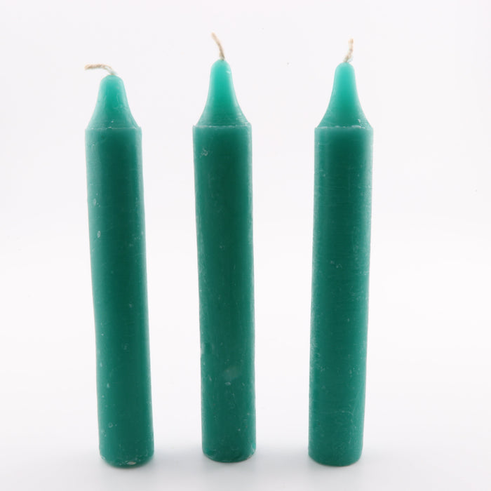 Chime Candle, Green Color, 4", 20 Pieces in a Pack