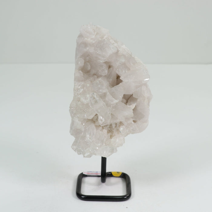 Natural Clear Quartz Cluster on Metal Stand, 1 Piece  500-750 Gr, #008