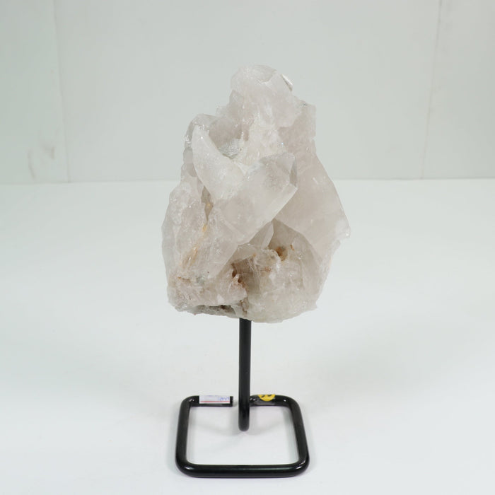 Natural Clear Quartz Cluster on Metal Stand, 1000-1500 Gr, #010