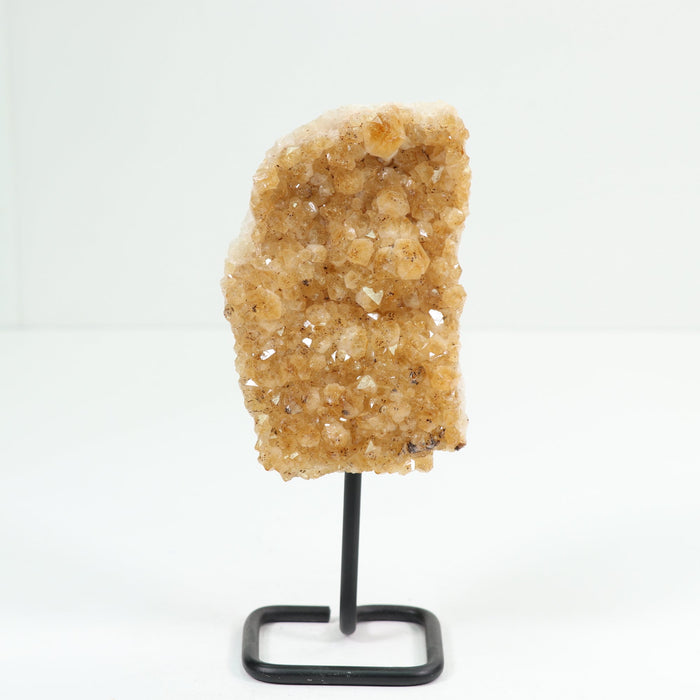 Natural Citrine Cluster on Metal Stand, 1 Piece, 750-1000 Gr, #020