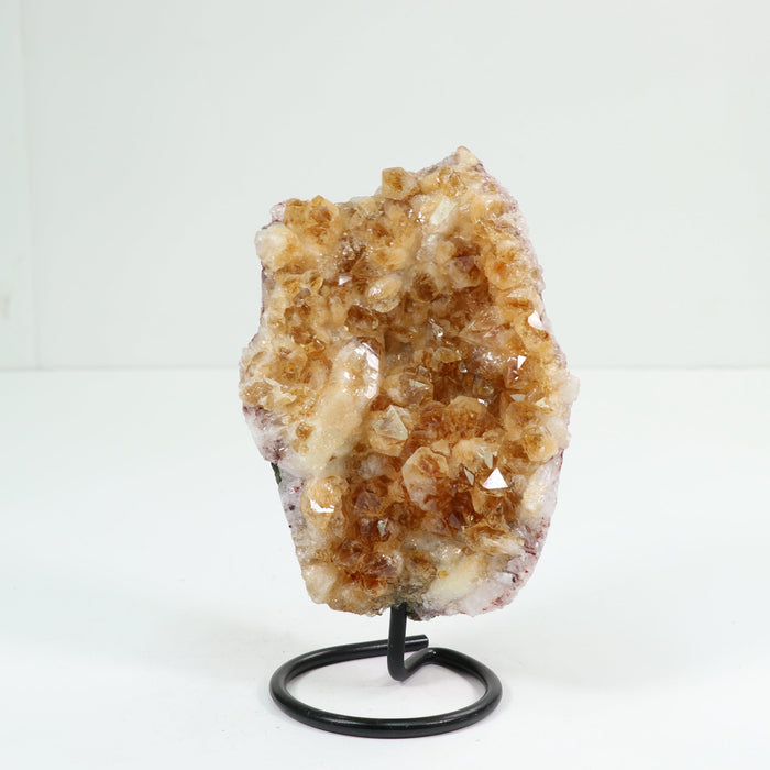 Natural Citrine Cluster on Metal Stand, 1 Piece, 1000-1500 Gr, #021