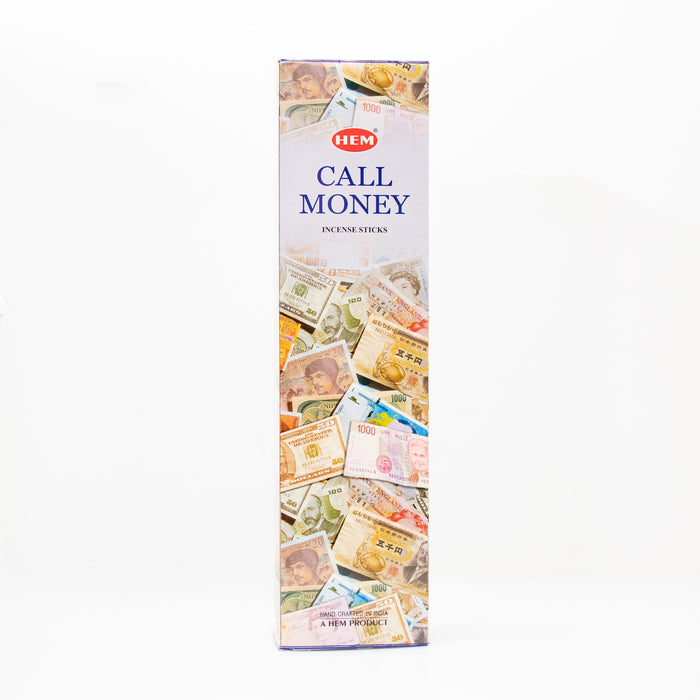 Hem Call Money, Jumbo Incense Sticks, 16", 6 Pack Box