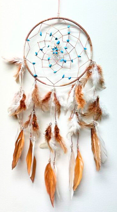 Dream Catcher, with Gemstone, 5 Pieces in a Pack #SM3