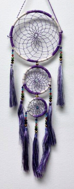 Triple Crystal Dream Catcher, 5 Pieces in a Pack #DCT