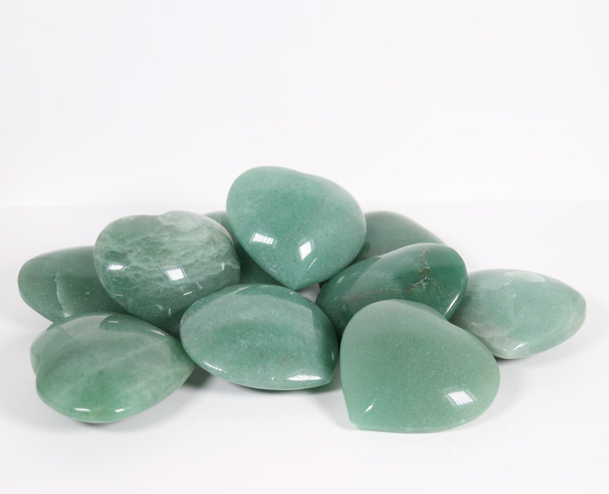 Green Aventurine Heart Shaped, ~2" Inch, 0-100 gr, 1 Piece  #014