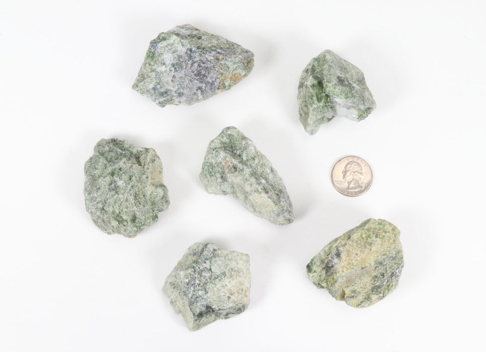 Diopside Rough Stone, 3-6cm, 16 Pieces in a Pack, #031