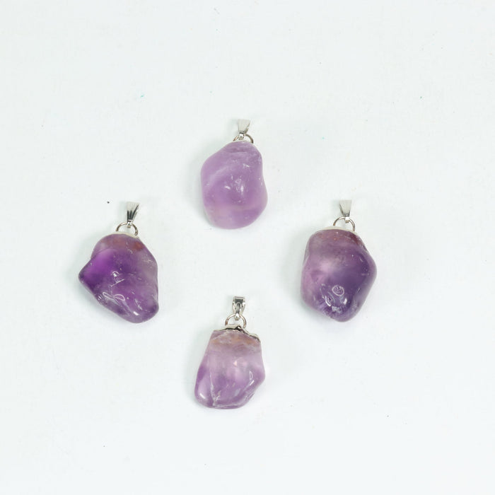 Amethyst Mixed Shape Pendants, Extra Quality, 5 Pieces in a Pack, #074