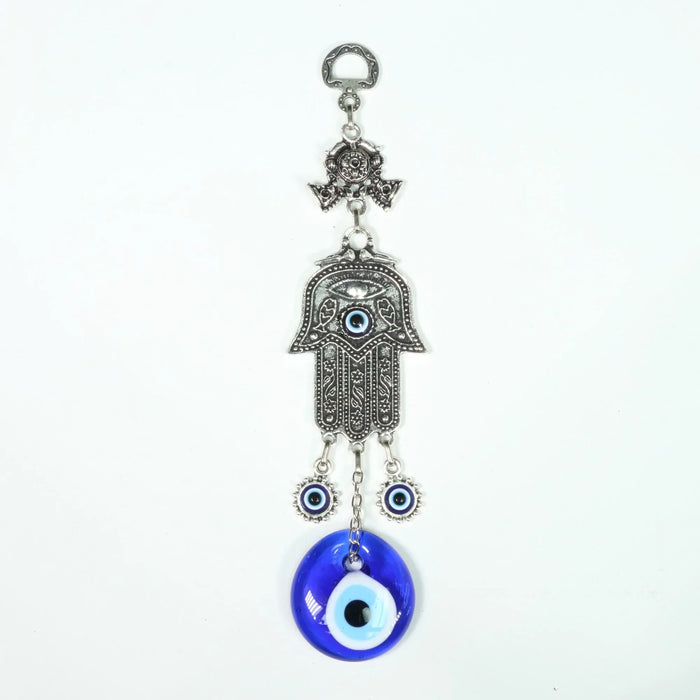 Authentic Evil Eye Wall Décor with Hamsa Hand, ZAMAK, 9" Inch, #305