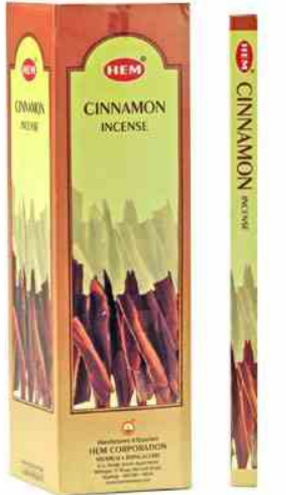 Hem Cinnamon, Incense Sticks, 8 Stick, 18 grams in one Pack, 25 Pack Box