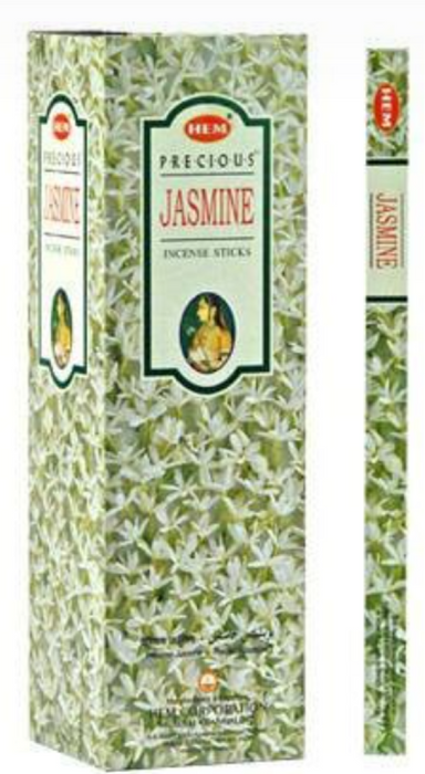 Hem Precious Jasmine, Incense Sticks, 8 Stick, 18 grams in one Pack, 25 Pack Box