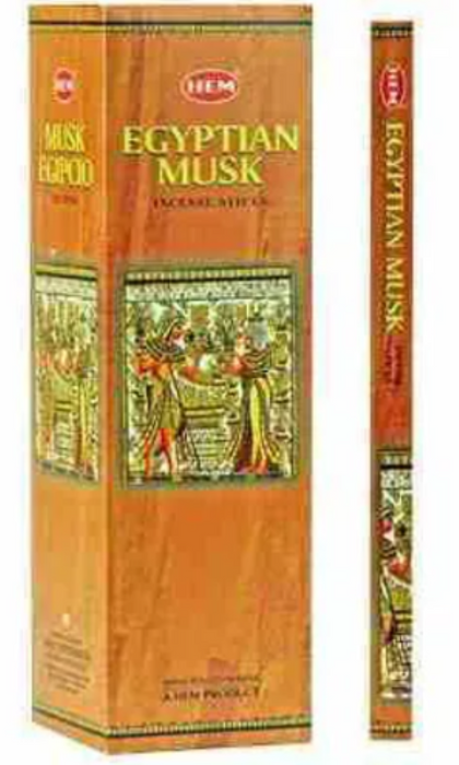 Hem Egyptian Musk, Incense Sticks, 8 Stick,18 grams in one Pack, 25 Pack Box