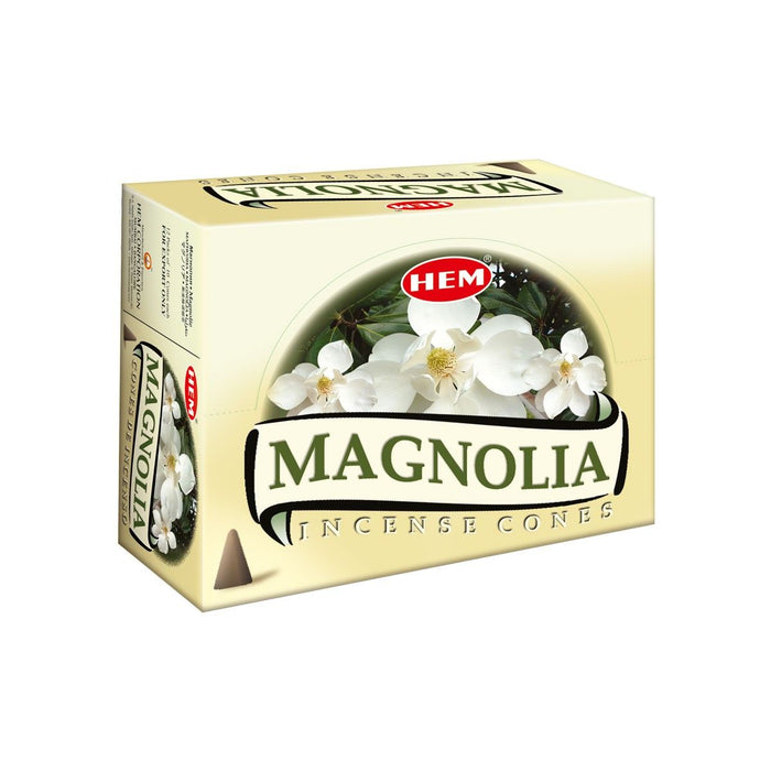 Hem Magnolia, Incense Cone, 24 grams in one Pack, 12 Pack Box