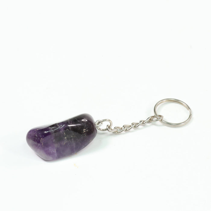 Dream Amethyst Mixed Shape Key Chain, 0.55" x 0.95" Inch, 10 Pieces in a Pack, #046