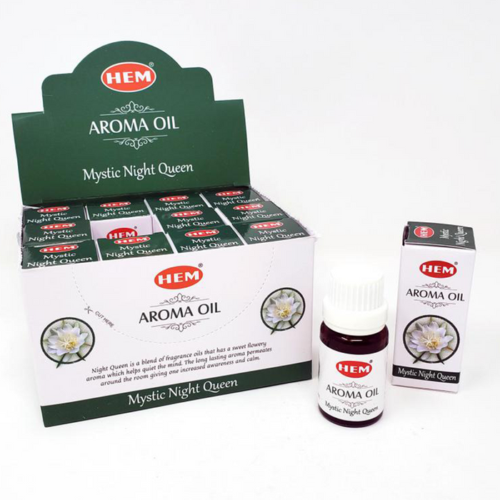 Hem Mystic Night Queen Aroma Oil, 12 packs of 10 ml