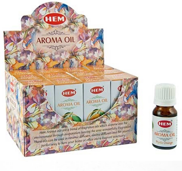 Hem Mystic Orange Aroma Oil, 12 packs of 10 ml