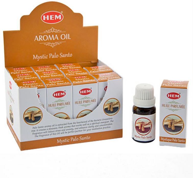 Hem Mystic Palo Santo Aroma Oil, 12 packs of 10 ml