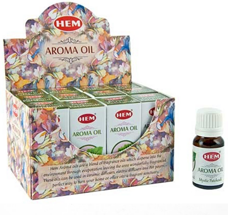 Hem Mystic Patchouli Aroma Oil, 12 packs of 10 ml