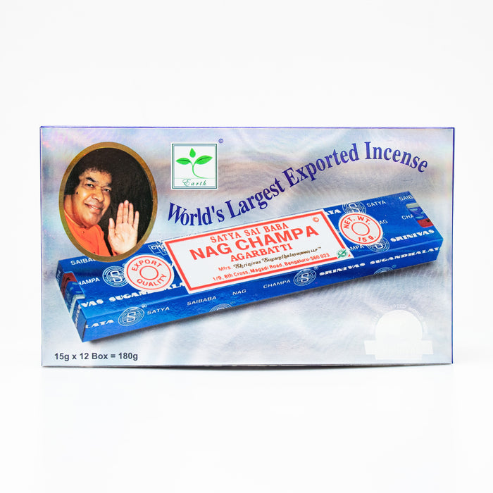 Satya Nag Champa Agarbatti , Incense Sticks, 15 grams in one Pack, 12 Pack Box