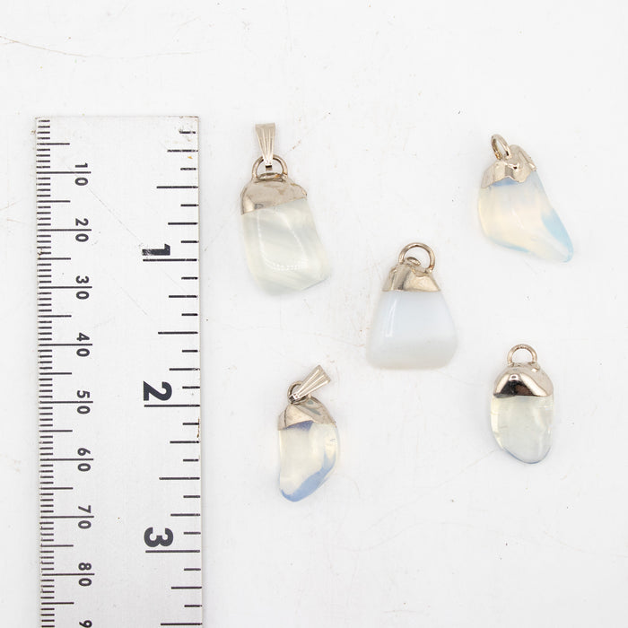 Small Opalite Mixed Shape Pendants, 5 Pieces in a Pack