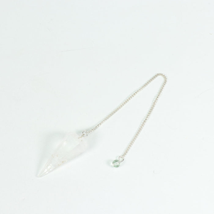 Natural  Clear Quartz Pendulum, 9,5" x 2" Inch, 10 Pieces in a Pack, #0019